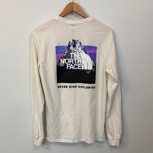 The North Face Long-Sleeve Tee Box NES2.0 RedBox Men's Gardenia White/Purple Sml